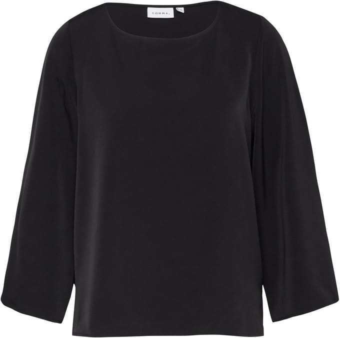 Blousenshirt met ronde hals