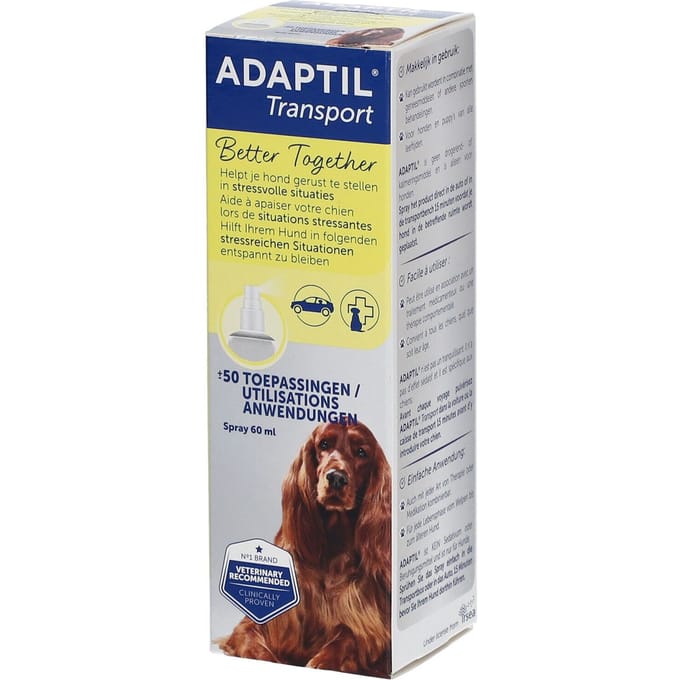 Adaptil Antistressmiddel - Transport Spray Hond - 60 ml