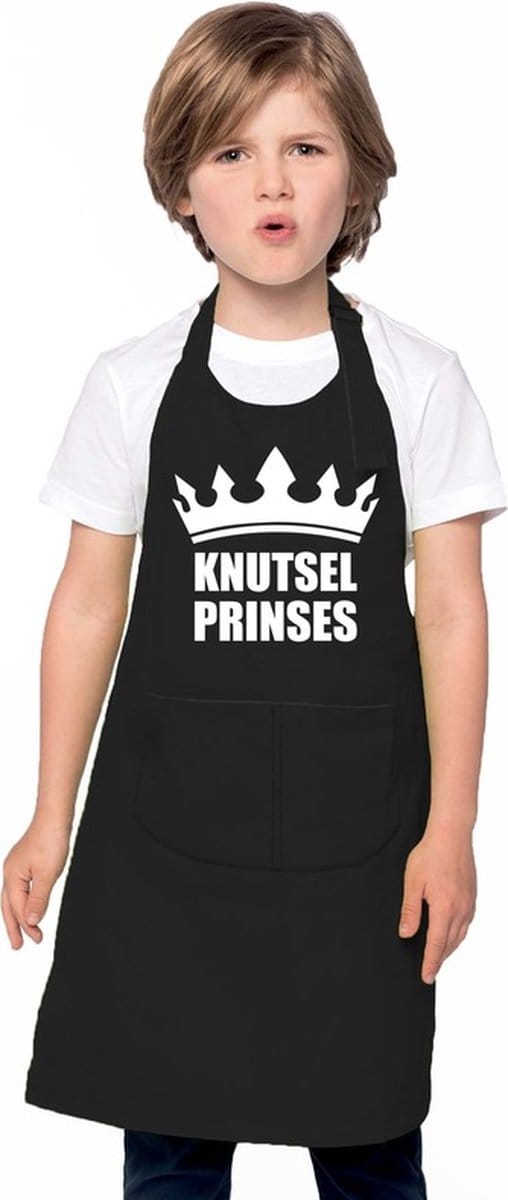 Knutselprinses schort zwart meisjes - Knutselschort kind