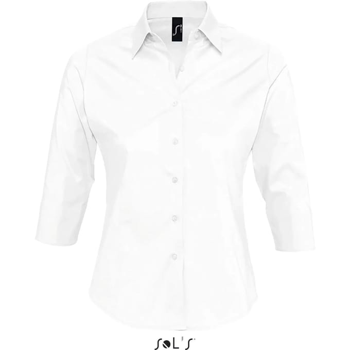 SOL'S Women´s Stretch-3/4-Sleeve Blouse Effect L631 - White - S