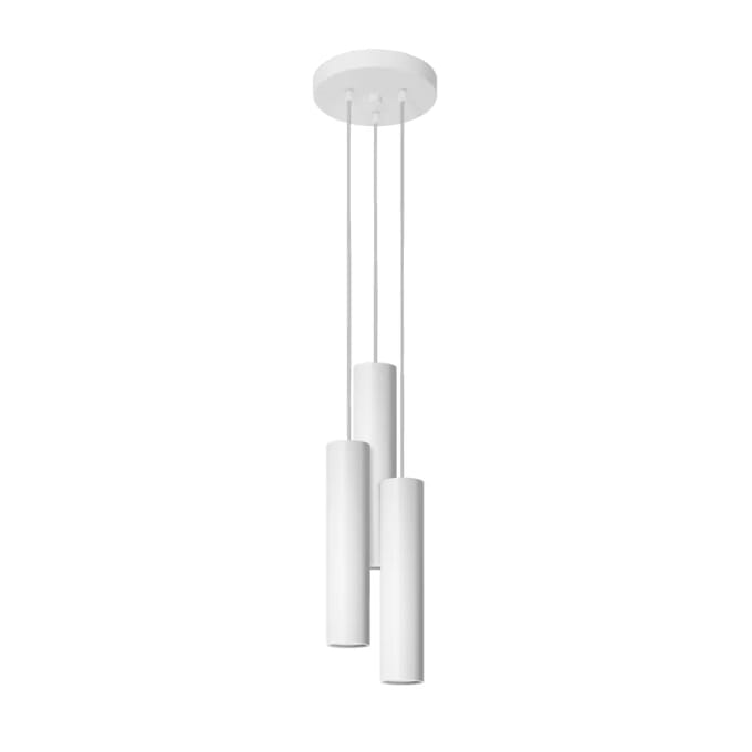 Sollux Lighting Hanglamp Lagos - GU10 - wit - staal - 110x20x20cm