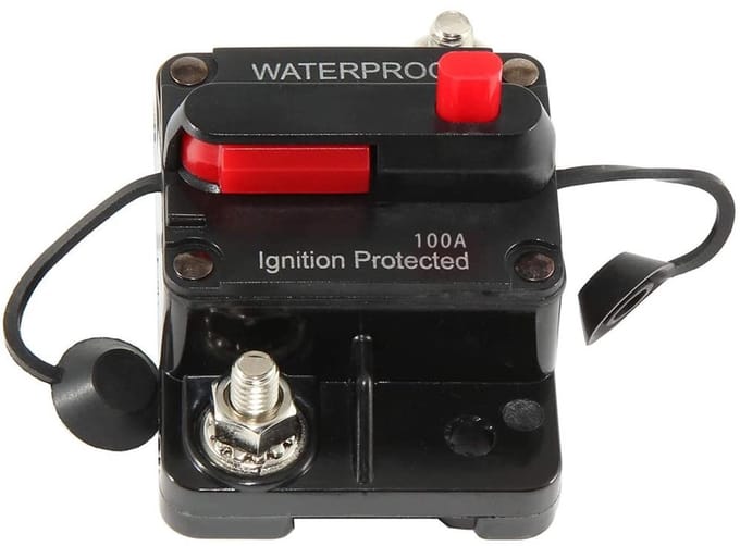 Dailygoody - Waterdichte Circuit Breaker 100A voor Boot, ATV en Audio Systemen met Reset Switch