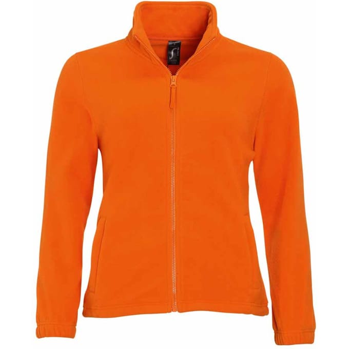 SOLS Dames/dames North Full Zip Fleece Jacket (Oranje)