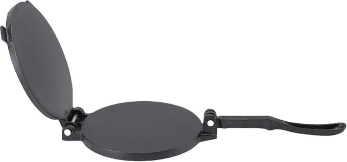 Tortilla Maker - Pannenkoek Machine - Platbrood Maken - Gietijzeren Constructie - 7.3 Inch Diameter - Zwart