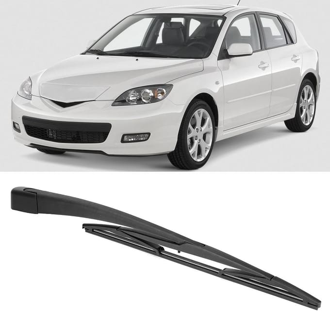 Zwarte Auto Achterruit Wisserblad Arm Kit Geschikt voor Mazda 3 Hatchback 20032008 gray