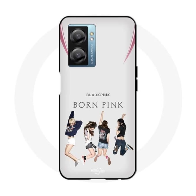 Oppo A77 5G hoesje zwartroze geboren roze Kpop