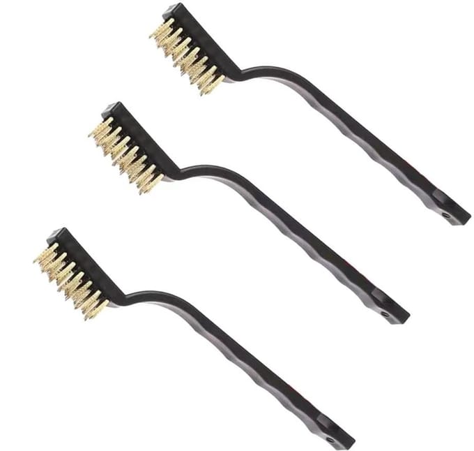 Dailygoods- Draadborstel Set 3 Stuks - Messing/Roestdraadborstel