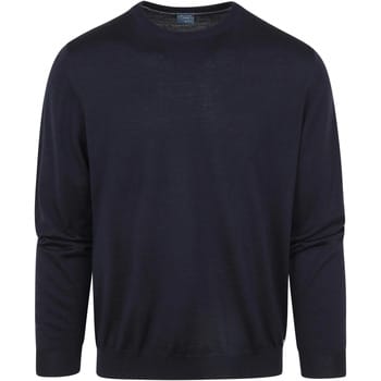 Olymp Trui O-Hals Wol Donkerblauw - Maat XXL - Heren - Pullovers