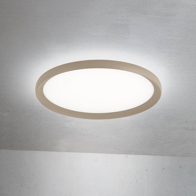 ORION LED plafondlamp Kant, Ø 40 cm kaki, CCT metaal/kunststof