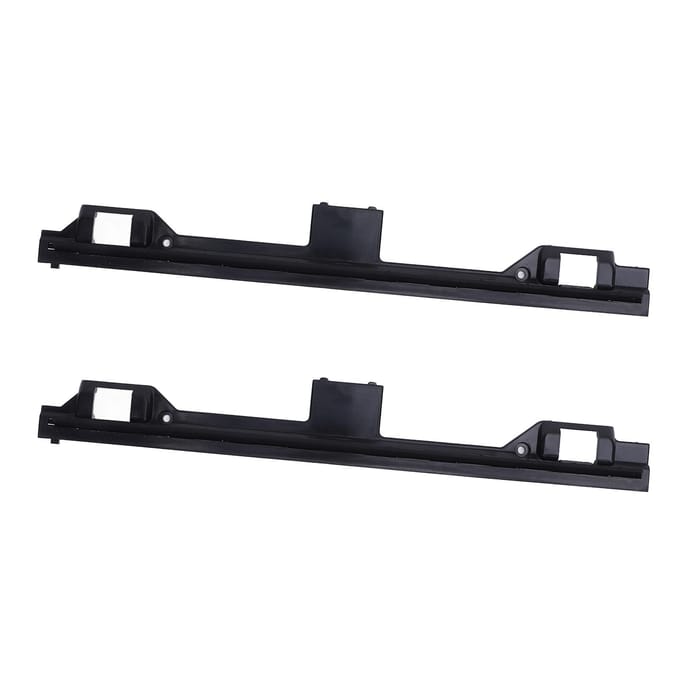 2 stuks Stofzuiger Schrapstrip ABS Vloerschrobber Schraper Vervanging Stofzuigeraccessoire black