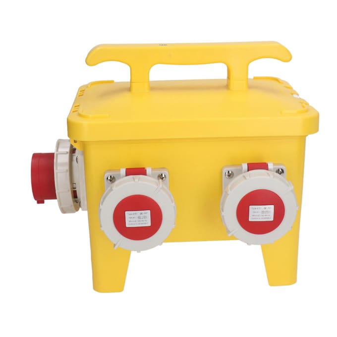 Stekker verdeeldoos 2 x 3-voudig 2 x 5-voudig 16A CEE-stekkers IP67 Waterdicht Mobiele stekkerdoos voor