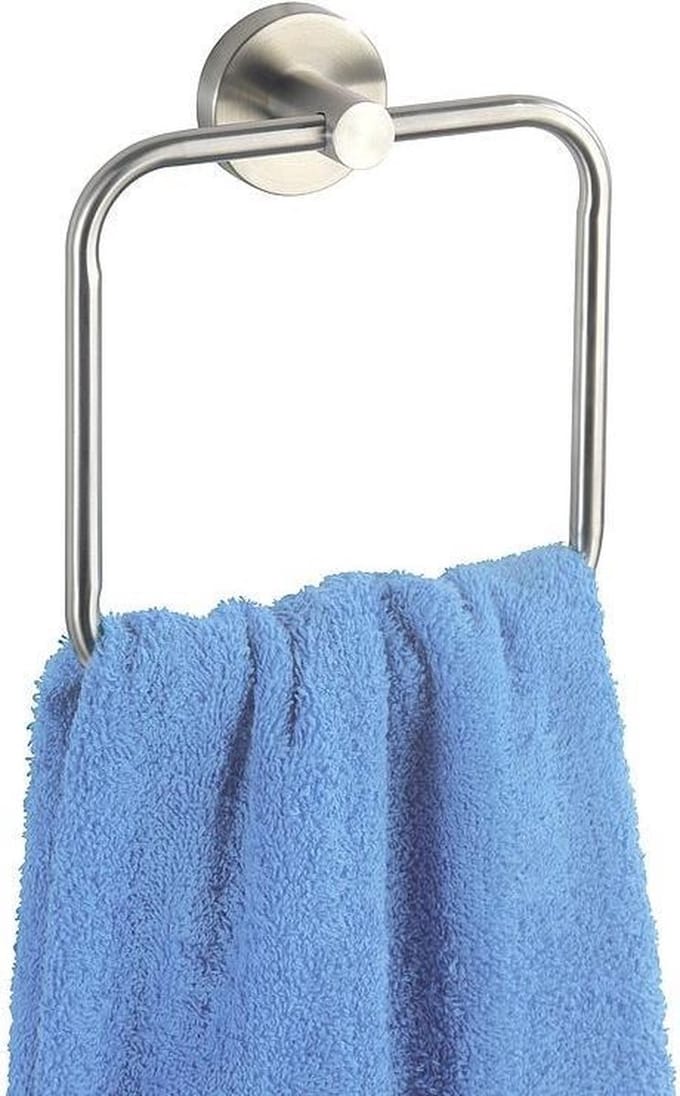 Wenko Handdoekring 16 X 18 Cm Rvs Matzilver