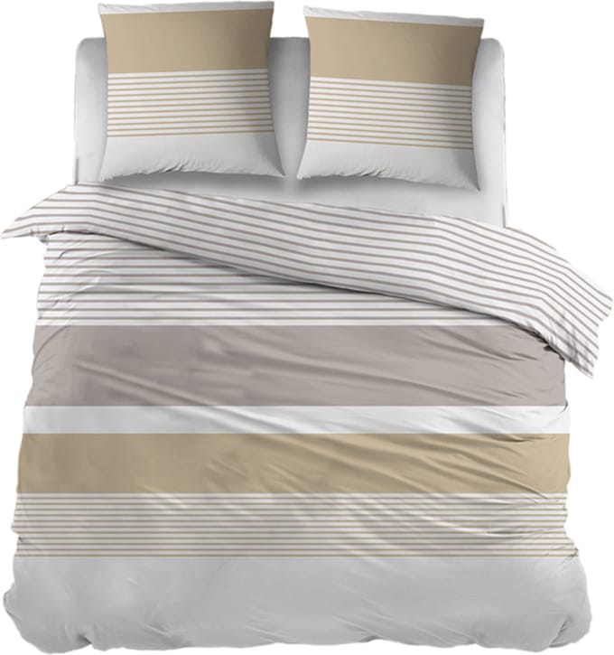 Snoozing Audrey Dekbedovertrek - Extra breed - 260x200/220 cm - Zand