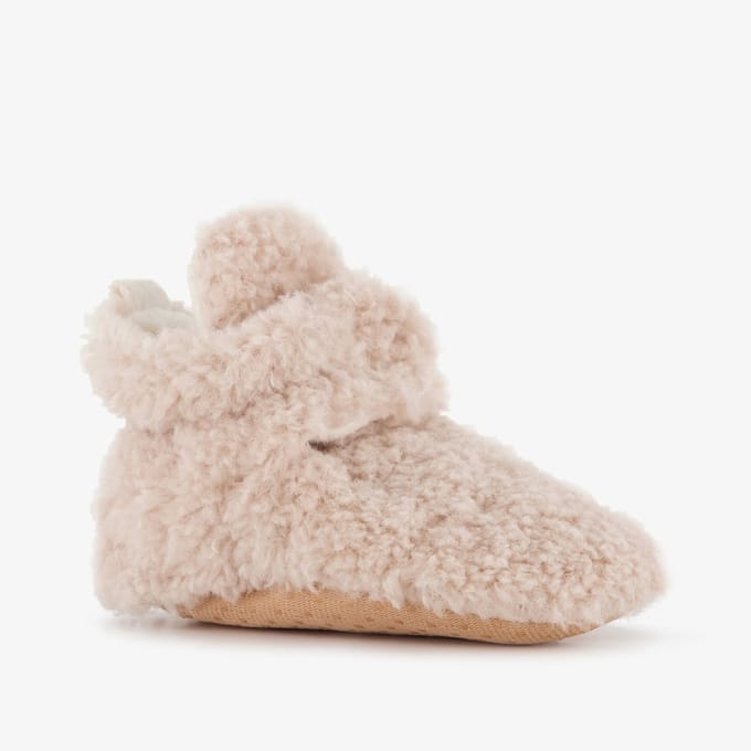 Thu!s baby teddy pantoffels beige - Maat 20/21 - Sloffen