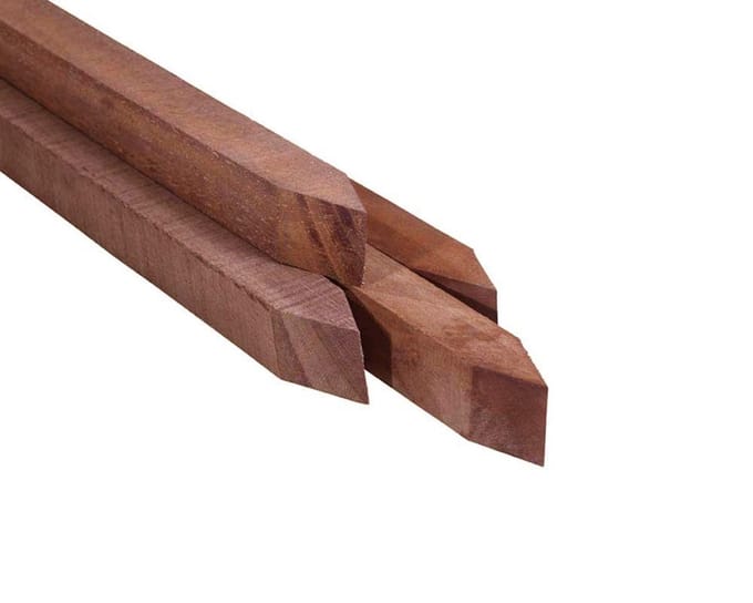 Piketpaal Azobe Hardhout 4 x 4 x 60 cm | Per Stuk