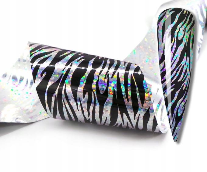 Frezarkowo - Folie Transfer - Zebra Holo - 100cm x 4cm