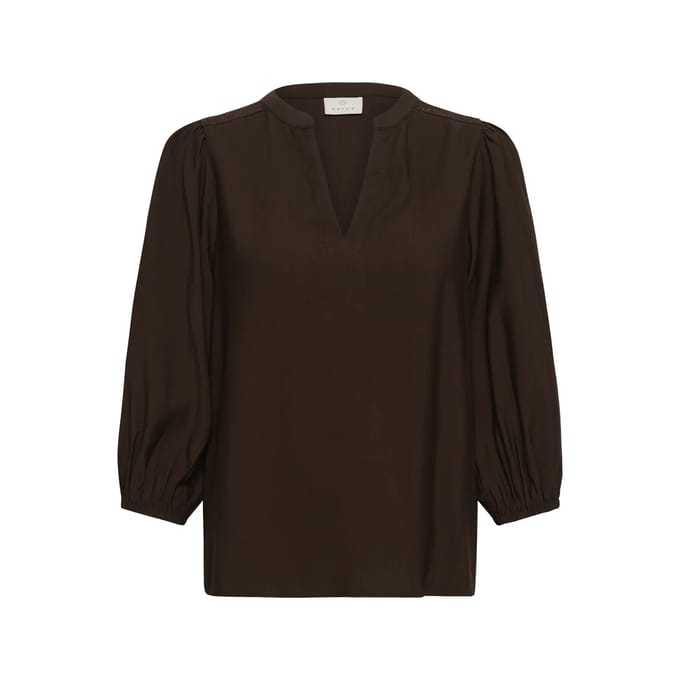 Kaffe KAalberta Blouse Dames Blouse - Coffee Bean