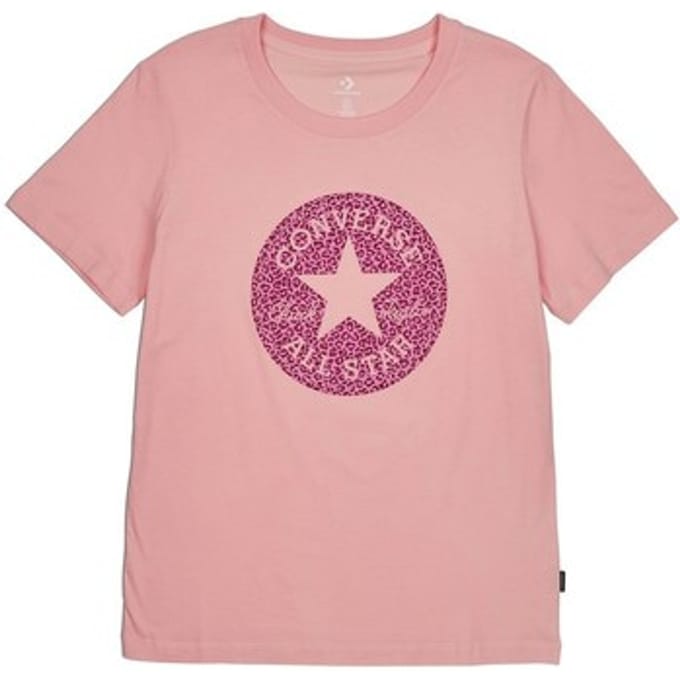 T-shirt Korte Mouw Converse Chuck Taylor All Star Leopard Patch Tee