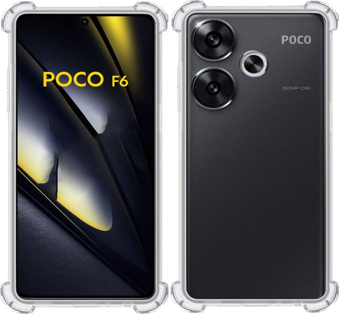 Hoesje geschikt voor POCO F6 – Extreme Shock Case – Case Transparant