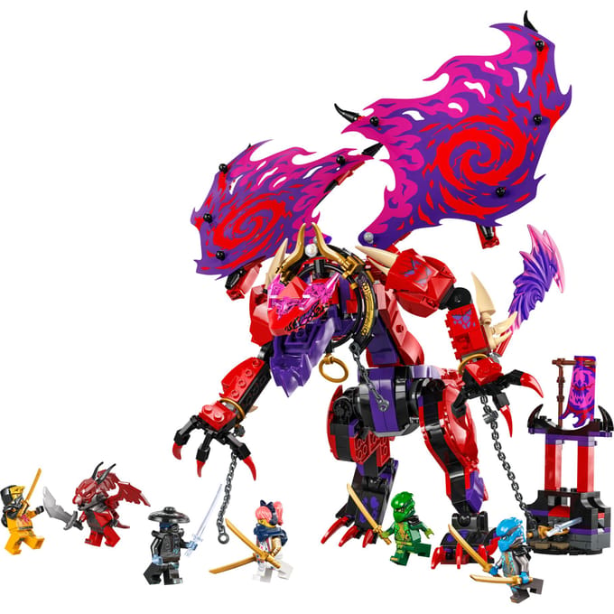 LEGO NINJAGO Bliksemtand Draak van Chaos Speelgoed voor 8 jaar en Ouder 71832