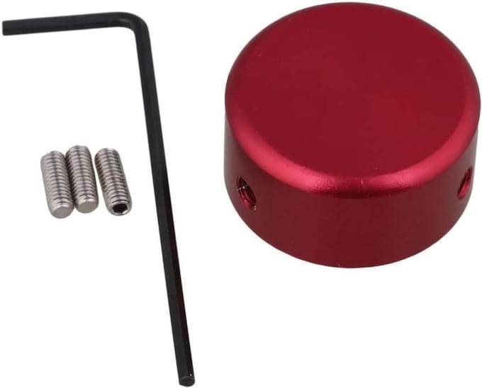 Pedaal Doppen Set - Gitaar Effect Accessoires - Muziek Maken - Duurzame Aluminium Legering - 2 Sets - Wijnrood