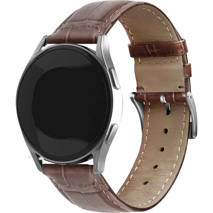 Huawei Watch GT 5 - 46mm leren crocodile grain band (bruin)