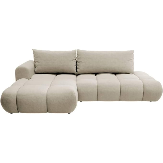 Hoekbank met slaapfunctie Ontaria links chenille | Selsey Design