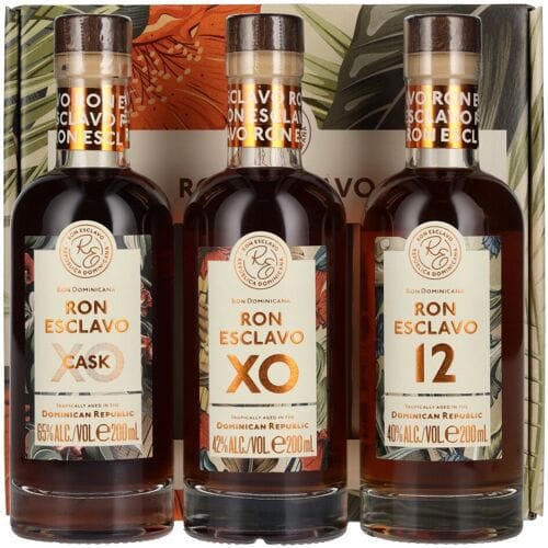 Ron Esclavo Giftbox 49% Vol. 3x0,2l in geschenkverpakking