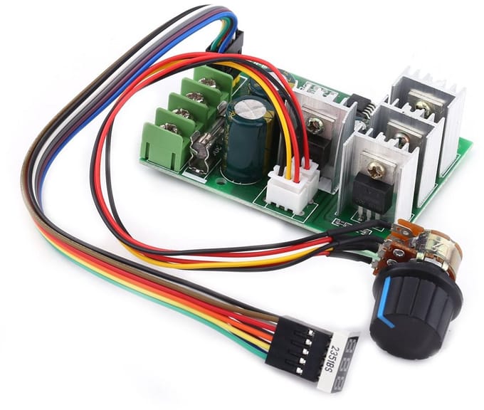 DC Motor Snelheidsregelaar 6V-60V 30A PWM met Digitaal Display en Potentiometer