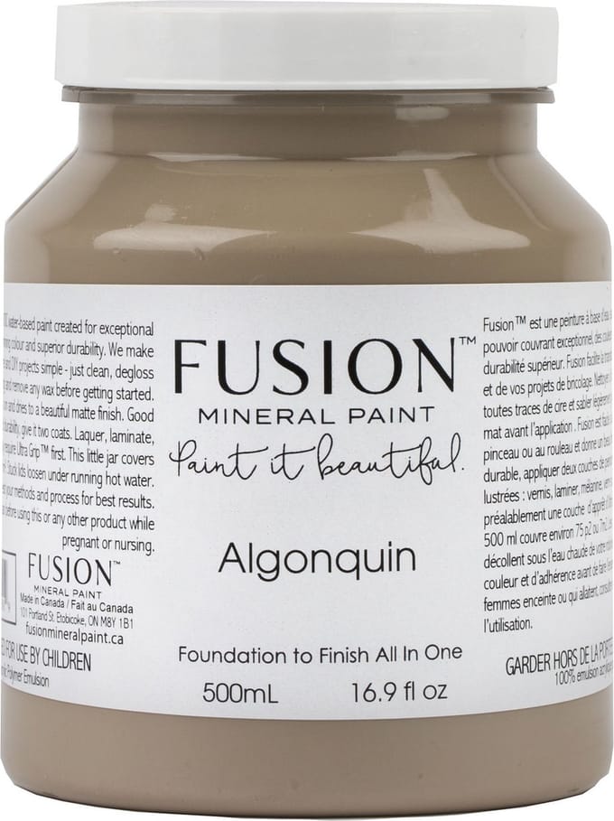 Acryl Verf - Fusion Paint - taupe meubelverf -acryl - Algonquin - 500 ML