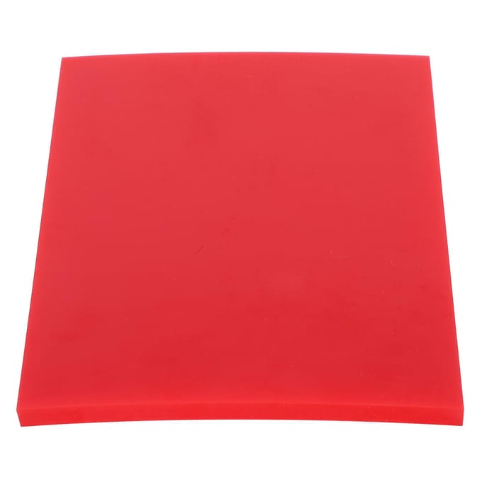 Leren Snijplank DIY Handgemaakt Hakbord Schokabsorberende Pad 200 x 150 x 9mm red