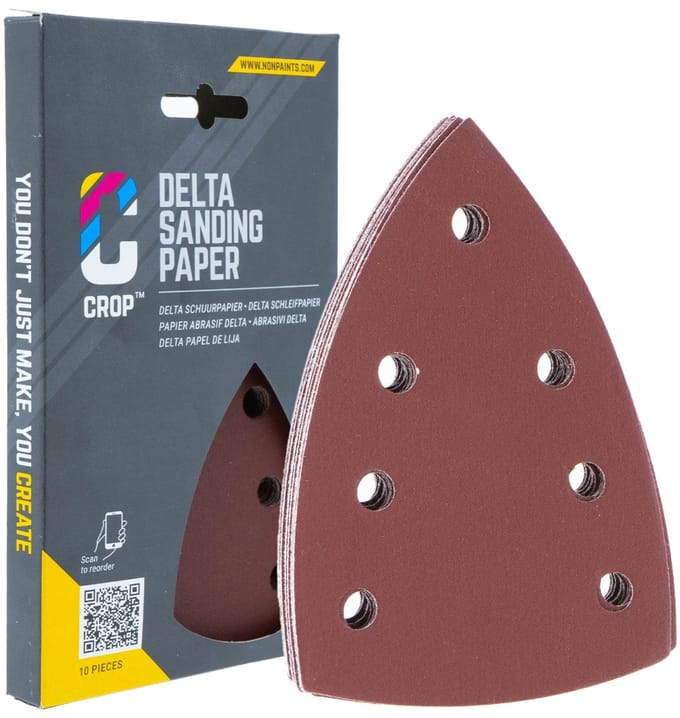 CROP Delta Schuurpapier 100x145mm korrel 320 - 10 stuks