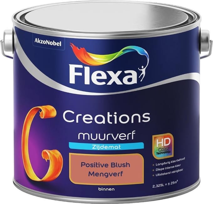 Flexa - Creations Muurverf Zijdemat - Positive Blush - Mengverf - 2,5 L