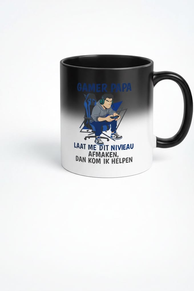 Gamer Papa Magic Mok - Gepersonaliseerde Cadeau voor Gaming Vaders