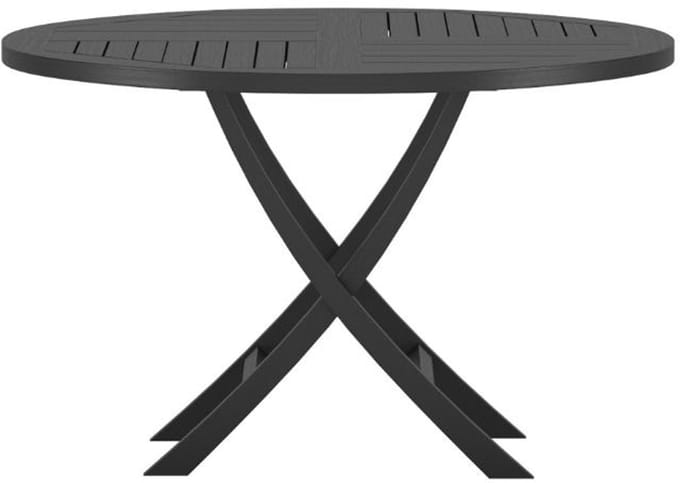 Kenya tuintafel Ø120cm zwart.