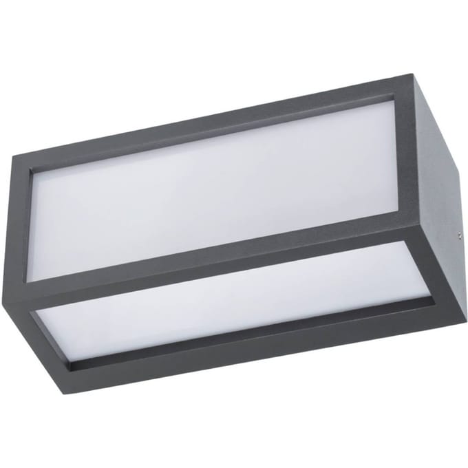 G & L Handels GmbH Buitenwandlamp 400157, antraciet, aluminium, lengte 25,2 cm, IP54