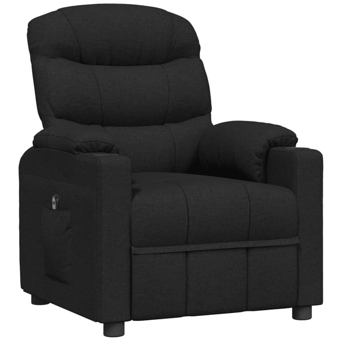 vidaXL - Fauteuil - verstelbaar - elektrisch - stof - zwart