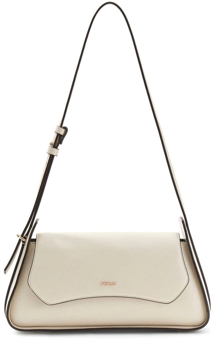 GUESS schoudertas Xena Flap Shoulder Bag Light Taupe crème