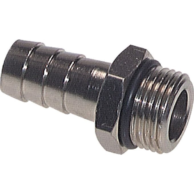 G 1/4'' Buitendraad x 8mm Vernikkeld Messing Slangpilaar met NBR Afdichting 30 Bar [5 Stuks]