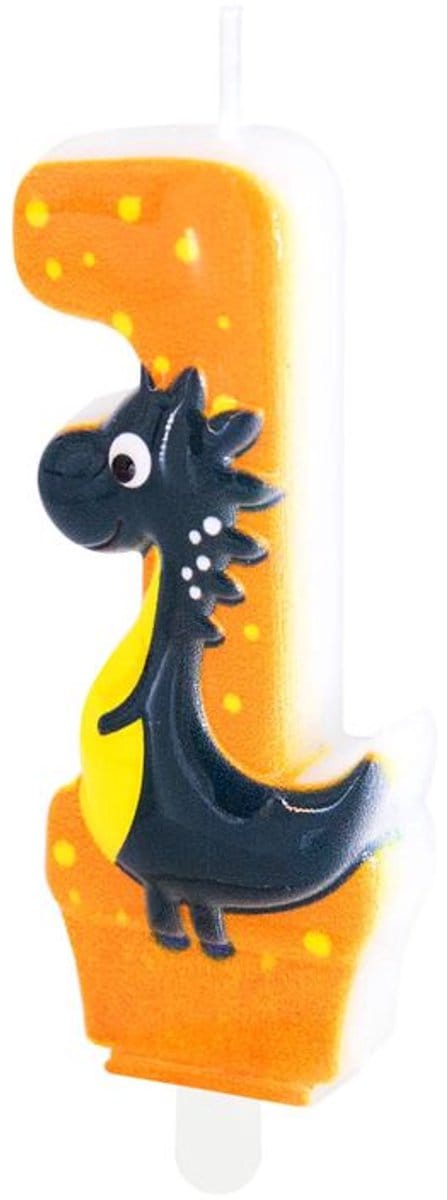 Dino Kaars Cijfer 1 - Verjaardagstaart Decoratie