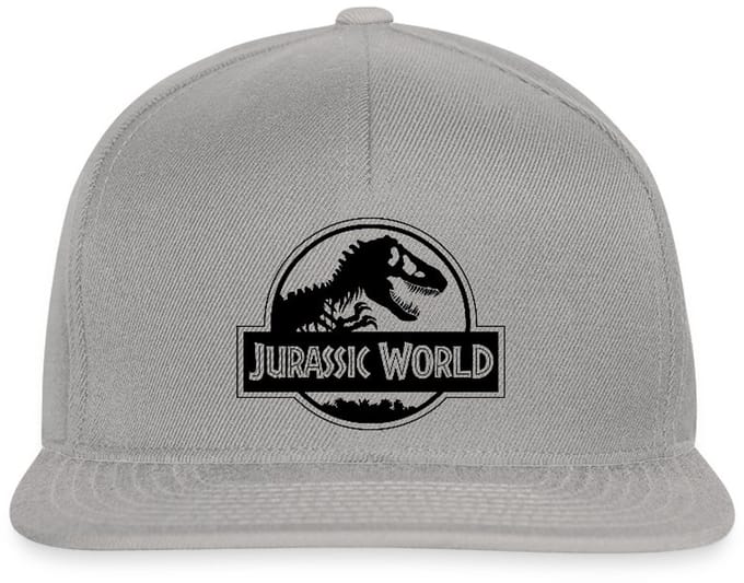 Jurassic World Klassiek Logo In Zwart Snapback cap