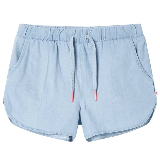 vidaXL Kindershorts 92 zachtdenimblauw
