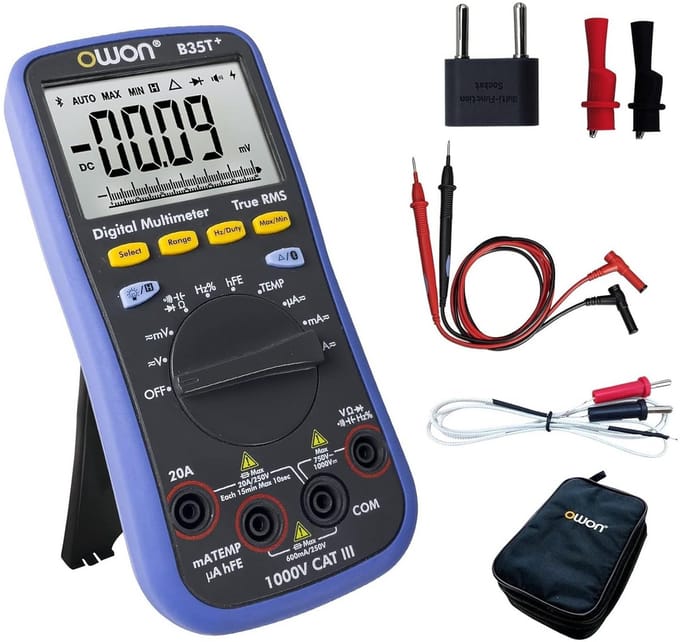 Draadloze Digitale Multimeter met Datalogger, Temperatuurmeting en Bluetooth, 6000 Tellingen