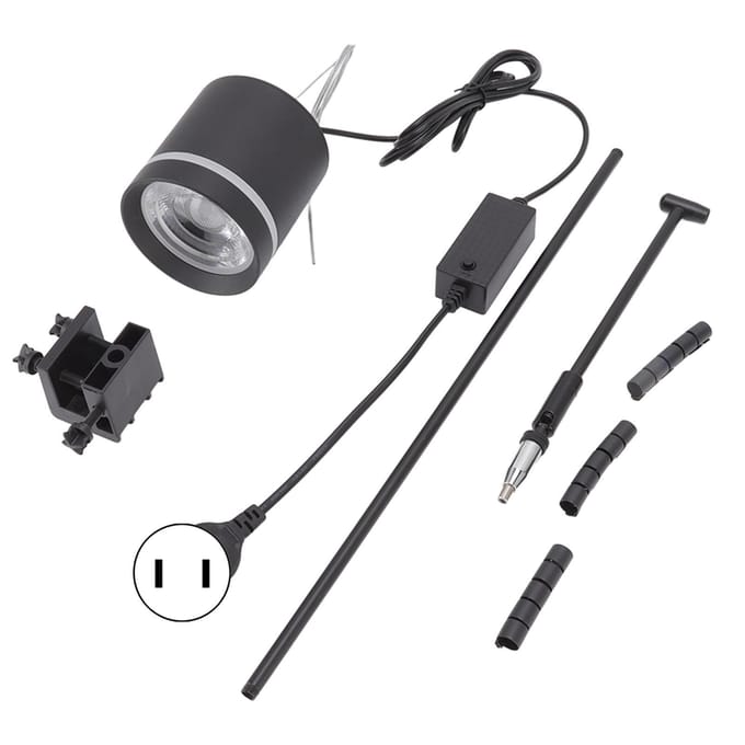 LED Marine Aquarium Licht Volledig Spectrum COB Licht Kleur Variabel Zoutwater Cilinder Vissenkom Lamp gray