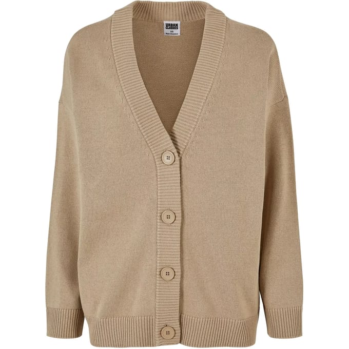 Urban Classics - Big Oversized Lange cardigan - S - Beige