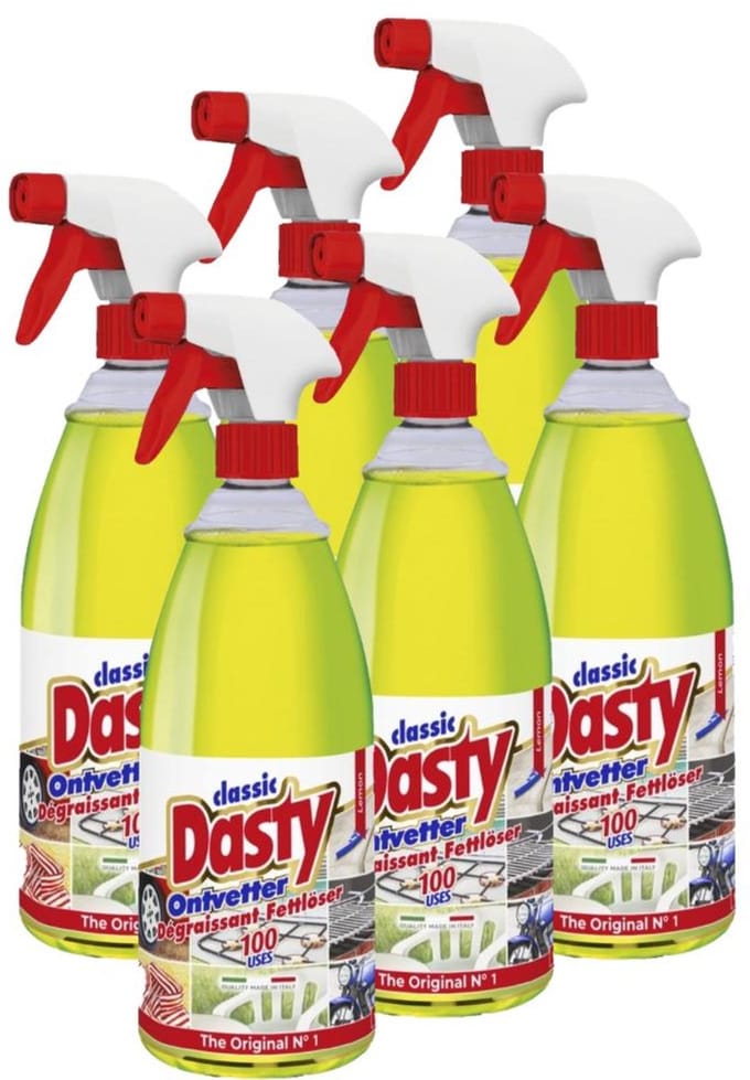 6 Stuks Dasty ontvetter spray 1 Liter