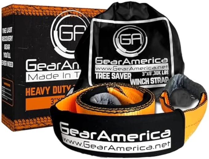 GearAmerica Winch Strap / Tree Saver 7,6cm x 2,4m 15 ton trekkracht