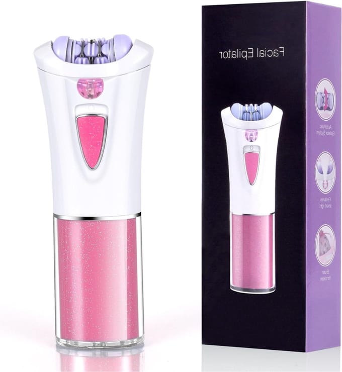 Core® Epileerapparaat dames - Epilator Gezicht & Lichaam - Ladyshave –wit/roze- 14 x 6 x 4 cm