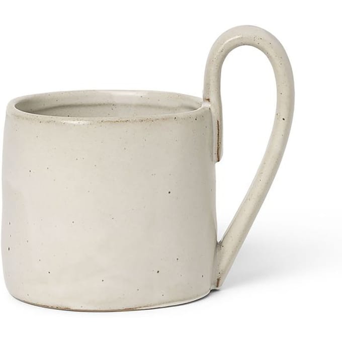 Ferm Living Flow Beker - gebroken wit gespikkeld