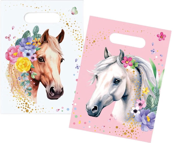 Globos Horse Party Bags - 6 pcs.